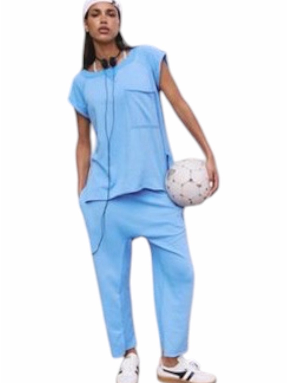 Free People Movement One To Beat Set In Size Large Riviera Blue